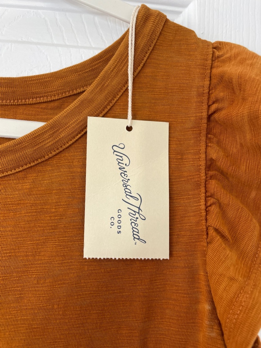 Universal Thread Cotton Rust Ruffle Tank Dress, size XL, NWT - Picture 2 of 12